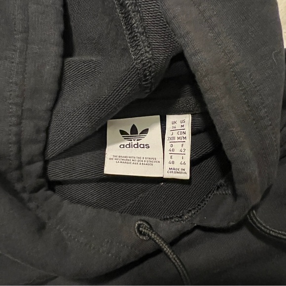 Adidas Black Cropped Hoodie (Medium) - Picture 5 of 5